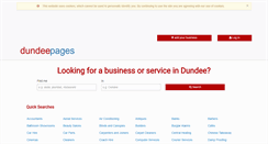 Desktop Screenshot of dundeepages.co.uk