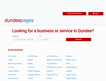 Tablet Screenshot of dundeepages.co.uk